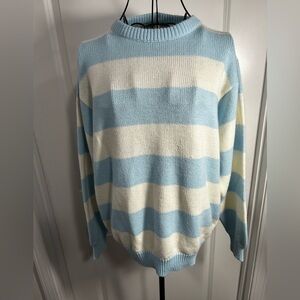 Collections Blue and White Striped Sweater